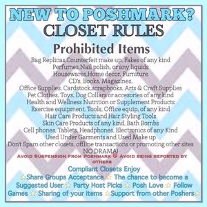 Make sure your closet is Posh Compliant!